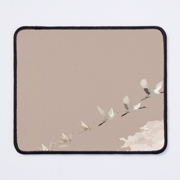 Item preview, Japanese Cranes in Flight – Traditional Nature Illustration designed and sold by SimplePoDesign.