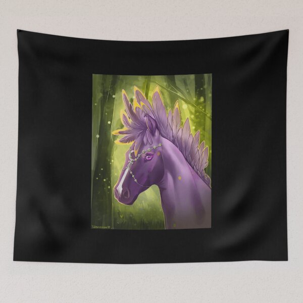 Item preview, Majestic Purple Horse with Feathers and Sparkle designed and sold by Baby-Care.
