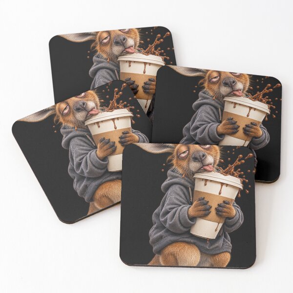 Item preview, Wired Kanga: Caffeine Overload Kangaroo Hoodie designed and sold by Maclaw200d.