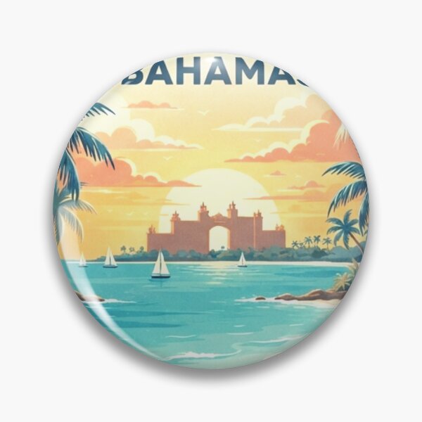 Item preview, Atlantis Bahamas Vintage Travel Poster | Paradise Island Tropical Art designed and sold by Mathias Yakubu Design.