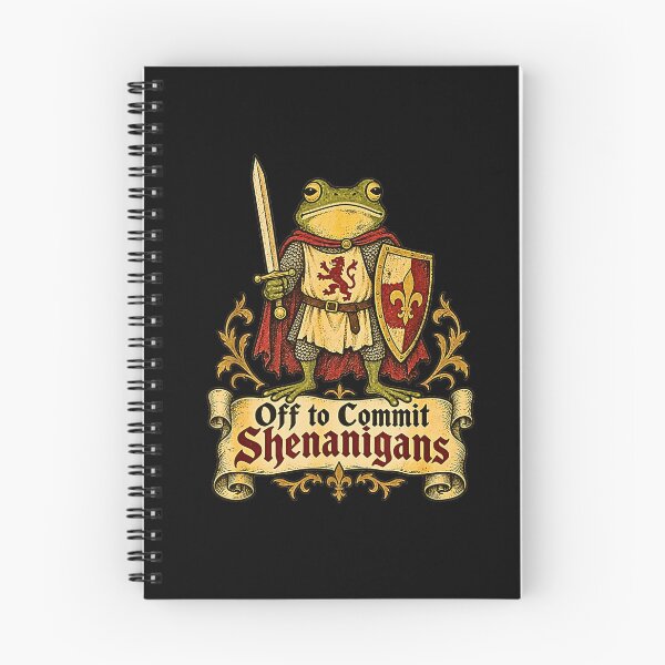 Item preview, Off to Commit Shenanigans – Medieval Adventure Frog Warrior designed and sold by Byhergawaa.