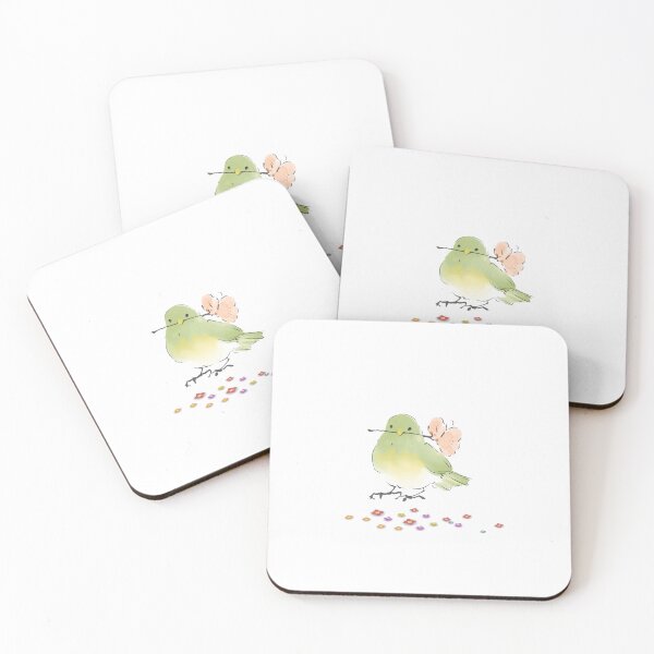 Item preview, Cute green bird  designed and sold by CharlotteDesigns.