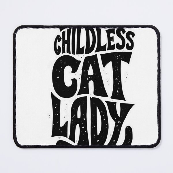 Item preview, Childless Cat Lady Distressed Lettering | Cat Lover Typography Design designed and sold by Marie Gems.