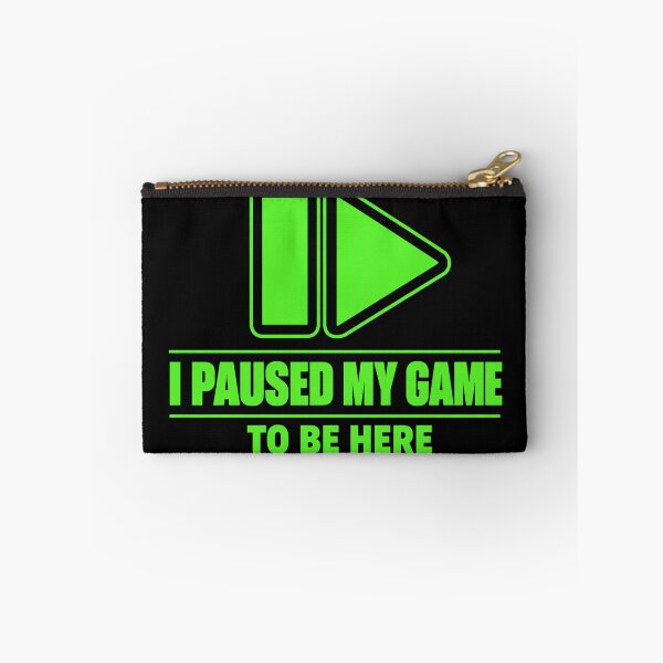 Item preview, I Paused My Game To Be Here Retro Gaming Pause Play T-Shirt designed and sold by BeardWave.