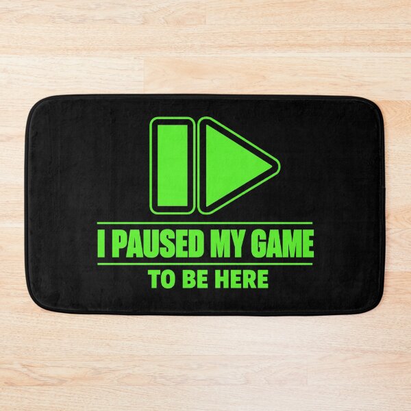 Item preview, I Paused My Game To Be Here Retro Gaming Pause Play T-Shirt designed and sold by BeardWave.