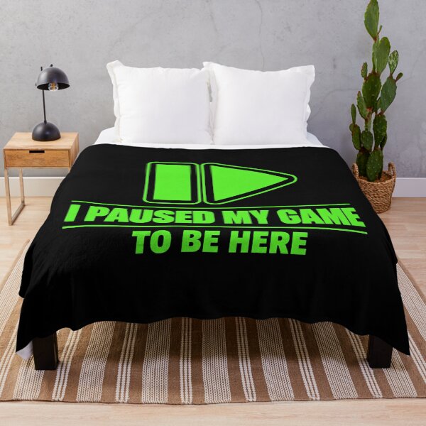 Item preview, I Paused My Game To Be Here Retro Gaming Pause Play T-Shirt designed and sold by BeardWave.