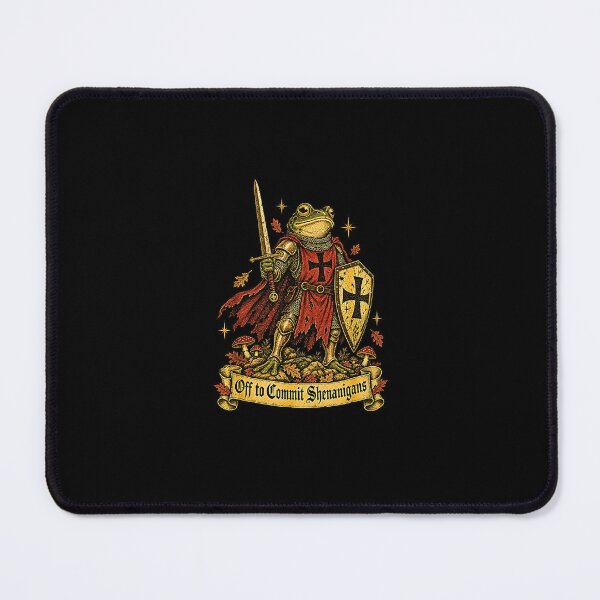 Item preview, Off to Commit Shenanigans – Medieval Adventure Frog Warrior designed and sold by Byhergawaa.