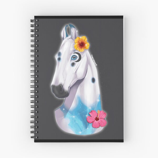 Item preview, Artistic White Horse with Floral Accents designed and sold by Baby-Care.