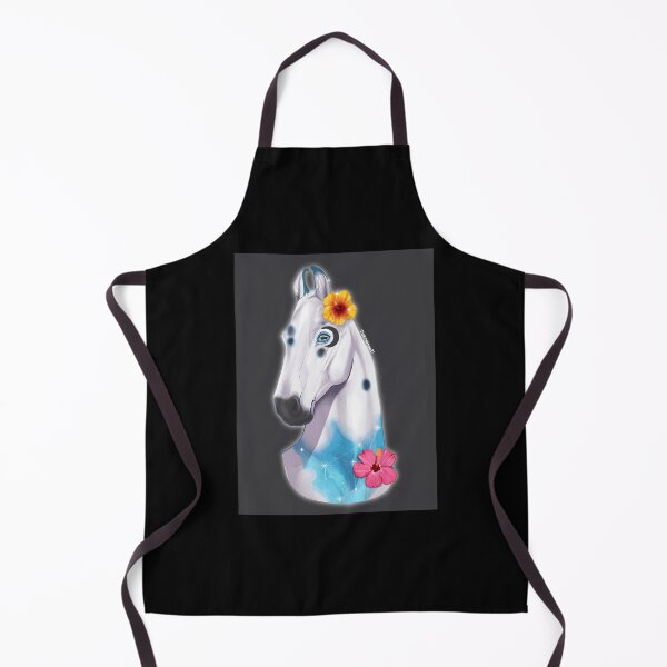 Item preview, Artistic White Horse with Floral Accents designed and sold by Baby-Care.