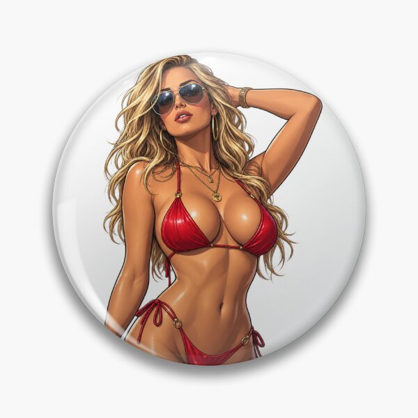 Item preview, Blonde babe in bikini designed and sold by Bubbagogos.