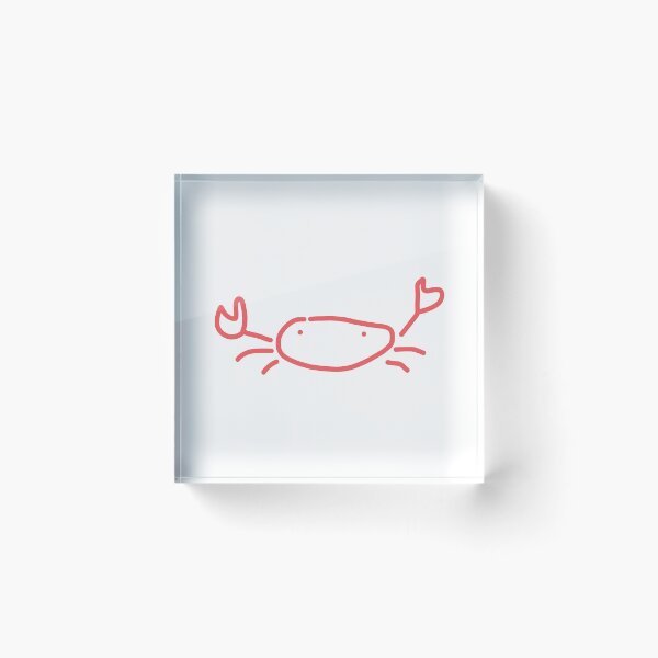 Item preview, Cute Minimalist Red Crab Line Art Drawing designed and sold by AliAltinelArt.
