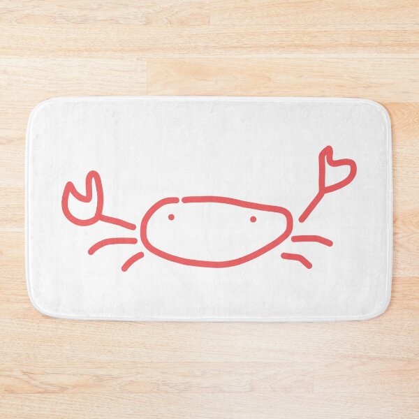 Item preview, Cute Minimalist Red Crab Line Art Drawing designed and sold by AliAltinelArt.