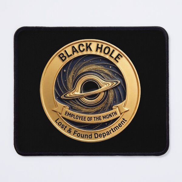Item preview, Black Hole Lost and Found - Employee of the Month Fake Badge designed and sold by RogueSquirrels.