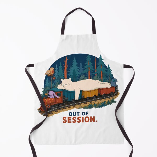 Item preview, Out of Session Sleeping Polar Bear Train designed and sold by LazyPaw Design.