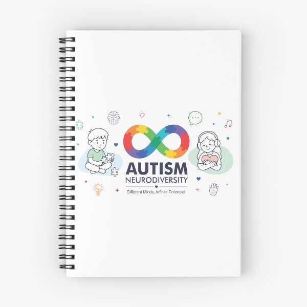 Item preview, Autism Neurodiversity Awareness Banner with Colorful Infinity Symbol, Children and Inclusive Icons designed and sold by JrNergal.