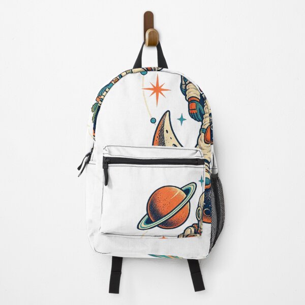 Item preview, Astronaut with cactus on the crescent moon designed and sold by SasukiMedia.