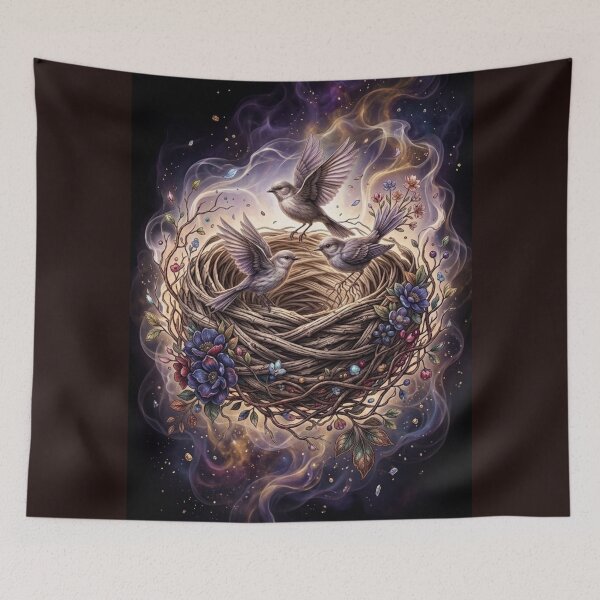Item preview, Enchanted Nest of Magical Birds designed and sold by  Color & Form.