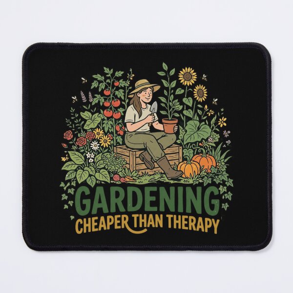 Item preview, Gardening Cheaper Than Therapy Vintage Botanical Art designed and sold by mood-draftsman.