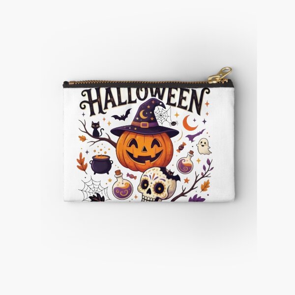 Item preview, Happy Halloween Spooky Vibes & Chills - Jack O Lantern Skull designed and sold by beyond-canvas.