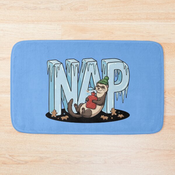 Item preview, Cozy Ferret Napping With A Hot Water Bottle designed and sold by Rare By Hero.