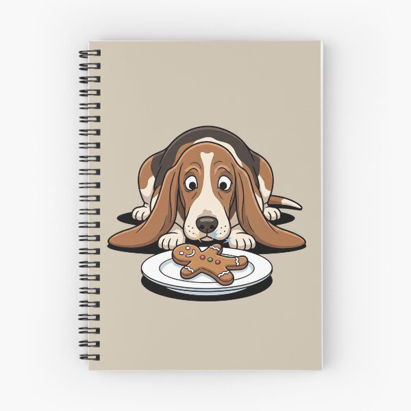Item preview, Sad Basset Hound And A Gingerbread Man designed and sold by Rare By Hero.
