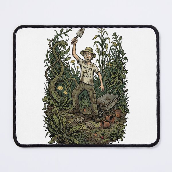 Item preview, Nature Is A Wild Beast Funny Garden Weed Warrior Art designed and sold by mood-draftsman.