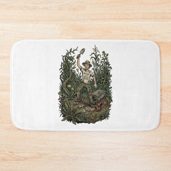 Item preview, Nature Is A Wild Beast Funny Garden Weed Warrior Art designed and sold by mood-draftsman.