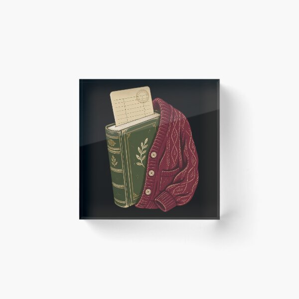 Item preview, Title (required)  Use a descriptive title that explains your work in 4-8 words.  Librarian Core Vintage Book Cardigan Aesthetic designed and sold by Fun2Fentastic.