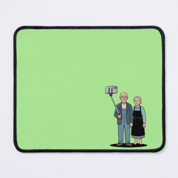 Item preview, American Gothic Takes A Selfie designed and sold by Rare By Hero.