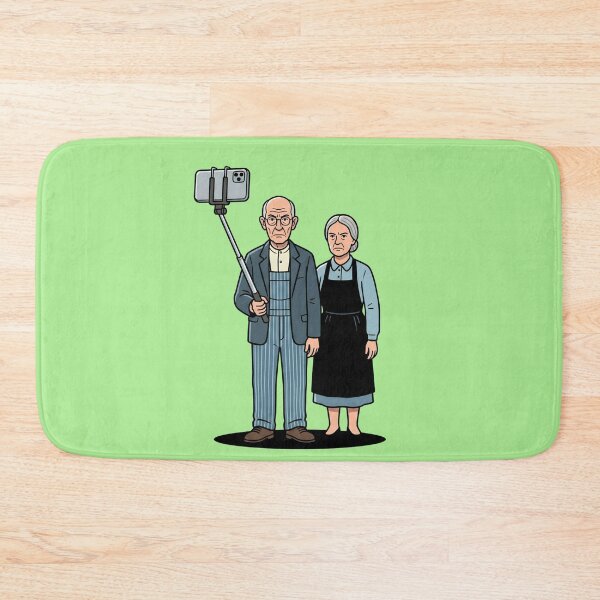 Item preview, American Gothic Takes A Selfie designed and sold by Rare By Hero.
