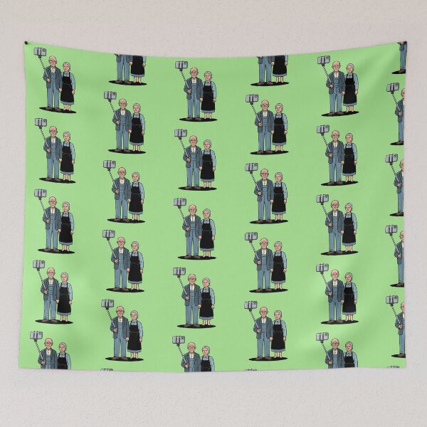 Item preview, American Gothic Takes A Selfie designed and sold by Rare By Hero.
