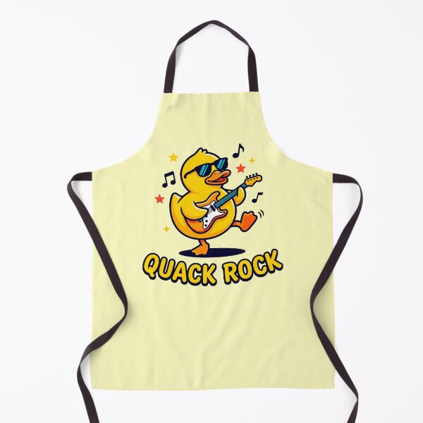Item preview, Quack Rock Rubber Duck Playing Electric Bass Guitar designed and sold by ThreadRiotTees.