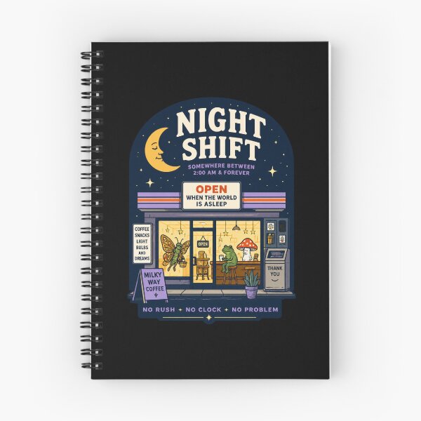 Item preview, After-Hours Milky Way Coffee Shop — Surreal Night Crew designed and sold by CasaMio.