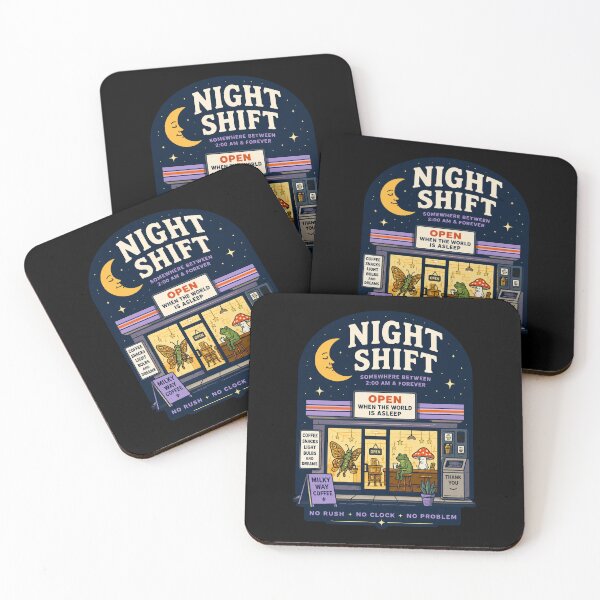 Item preview, After-Hours Milky Way Coffee Shop — Surreal Night Crew designed and sold by CasaMio.