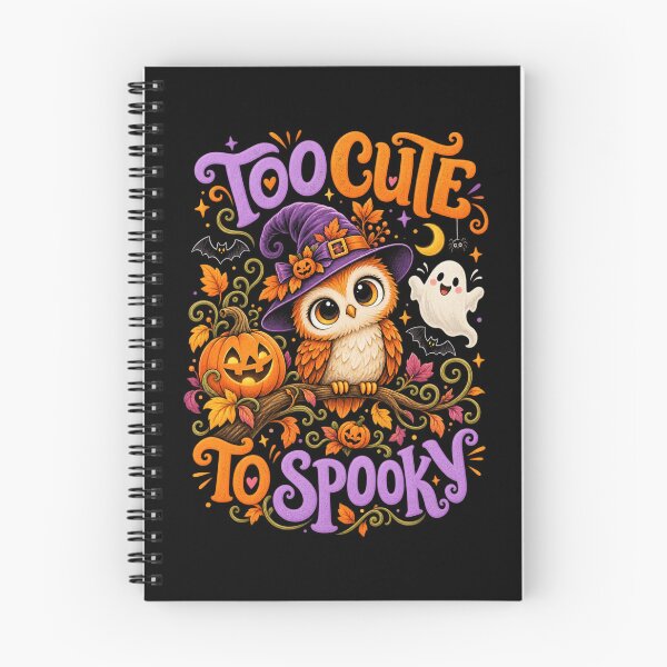 Item preview, Too Cute to Spook Owl Halloween Tee T-Shirt – Cute Halloween Owl Gift, Spooky Season Graphic designed and sold by Trendably.