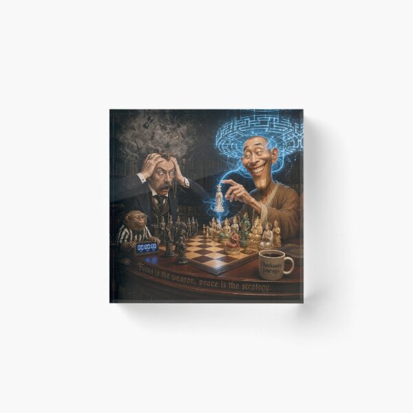 Item preview, Chess Strategy Kindness Triumphs Over Violent Ego designed and sold by The Brother Wu Collection.