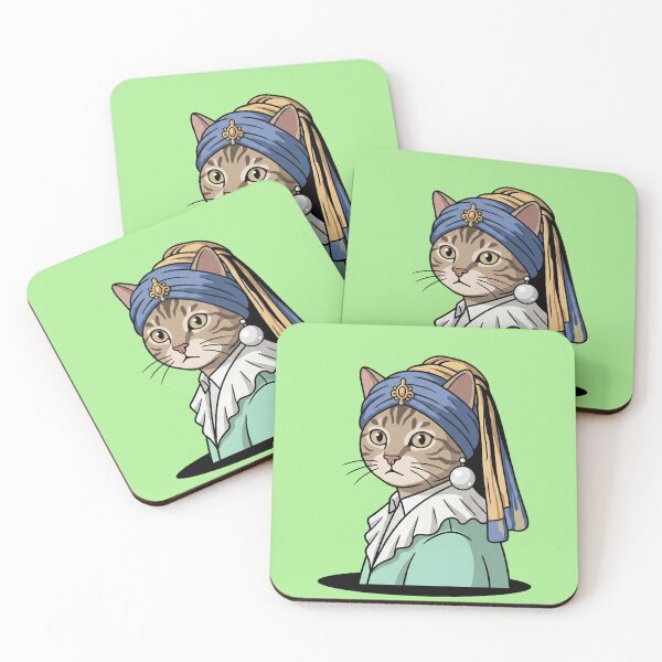 Item preview, Cat With A Pearl Earring designed and sold by Rare By Hero.