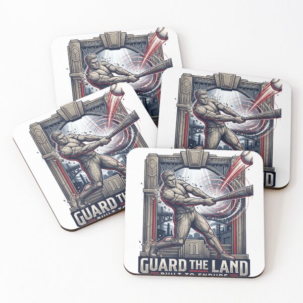 Item preview, Guard The Land Cleveland Baseball Art Deco Statue Art designed and sold by Pandora´s Box.
