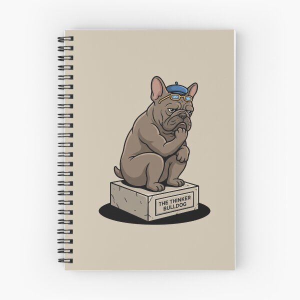 Item preview, The Thinker As A French Bulldog designed and sold by Rare By Hero.