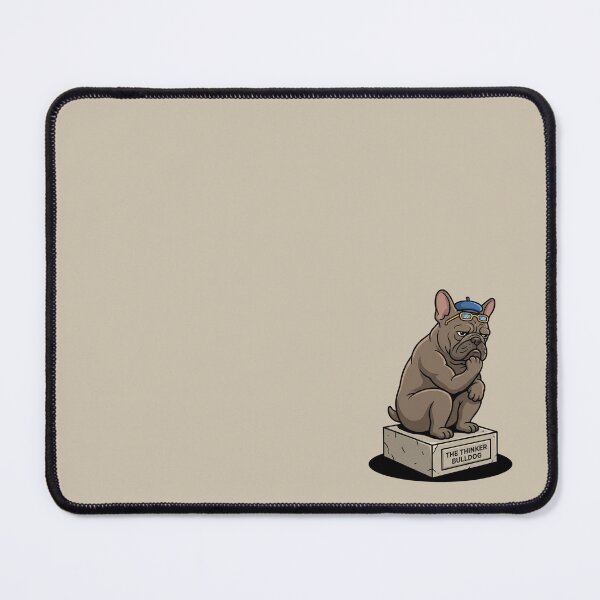 Item preview, The Thinker As A French Bulldog designed and sold by Rare By Hero.