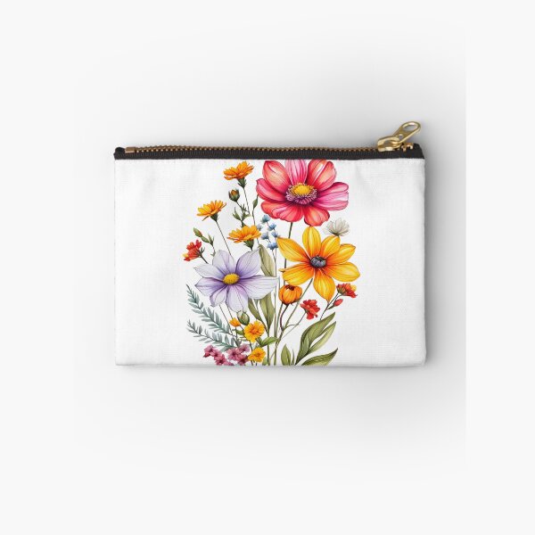Artikelvorschau, Vintage-Illustration von Wildblumen, botanischer Blüte, Blumengarten, Kosmeen, gelben Blumen, floralen Mustern entworfen und verkauft von Matt_Smith.