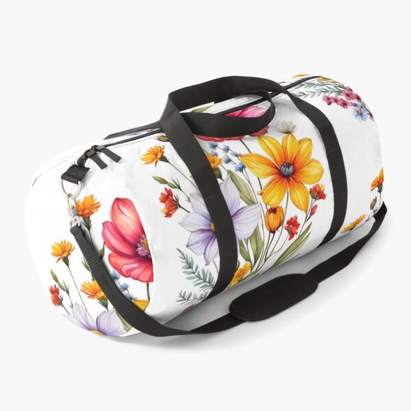Item preview, Vintage Illustration of Wild Flowers, Botanical Bloom, Flower Garden, Cosmos Flowers, Yellow Flowers, Floral, Patterns designed and sold by Matt_Smith.