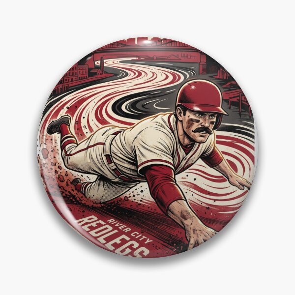 Item preview, River City Redlegs Vintage Baseball Slide Art designed and sold by Pandora´s Box.