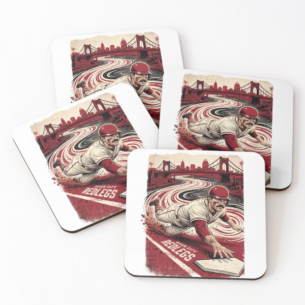 Item preview, River City Redlegs Vintage Baseball Slide Art designed and sold by Pandora´s Box.