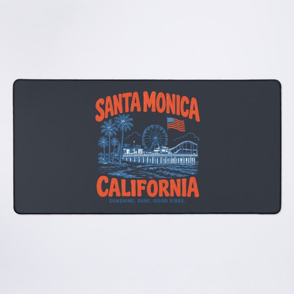 Item preview, Santa Monica Retro City designed and sold by HowToCanadian.