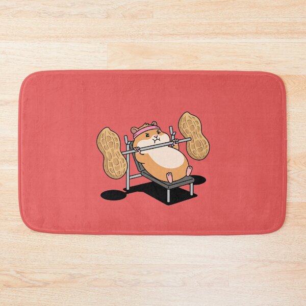 Item preview, Hamster Bench Pressing A Peanut designed and sold by Rare By Hero.