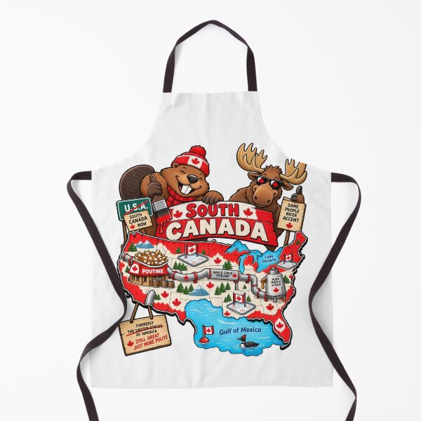 Item preview, South Canada Funny USA Map – Canadian Takeover Parody designed and sold by Pit Bull Ink.