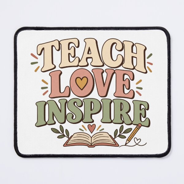 Item preview, Teach Love Inspire Shirt – Minimal Vintage Teacher T-Shirt, Cute Back to School Teacher Gift designed and sold by 1DreamerShop.