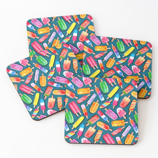 Item preview, Summer Punch Ice Pops - Teal designed and sold by TigaTiga.