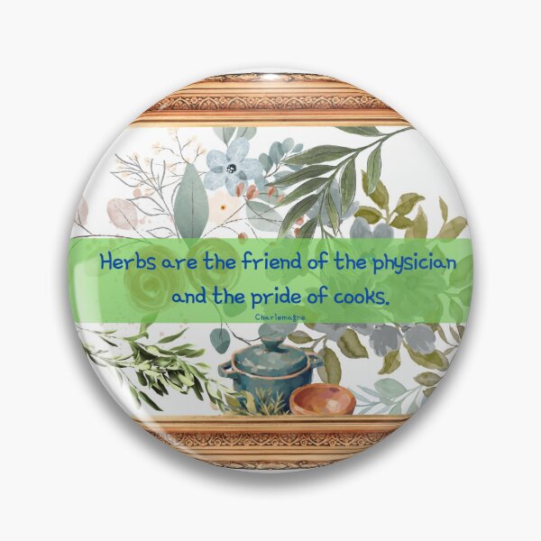 Item preview, Charlemagne Quote Herbs designed and sold by CrazyCatChick.